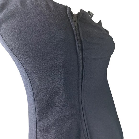 Vintage 90s Jessica McClintock Criss Cross Back Bodycon Mini Dress Small - Picture 6 of 10